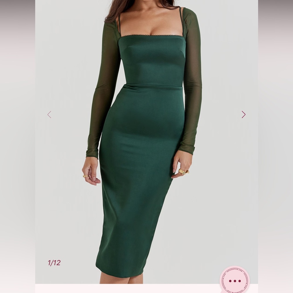 House of CB Ellica Emerald Green Midi Dress